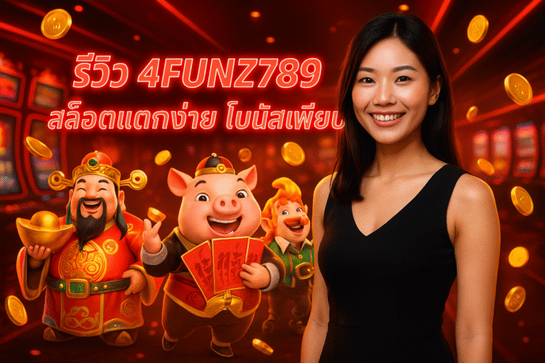 รีวิว 4FUNZ789 สล็อตแตกง่าย โบนัสเพียบ